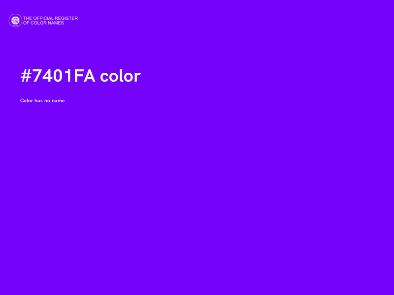 #7401FA color image