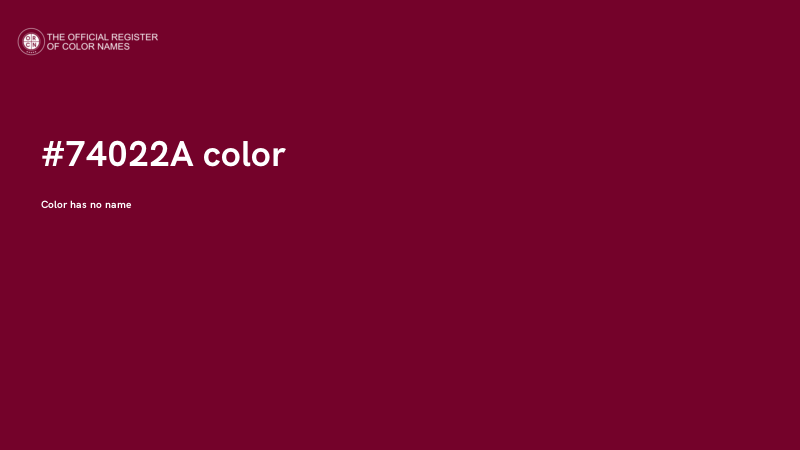 #74022A color image