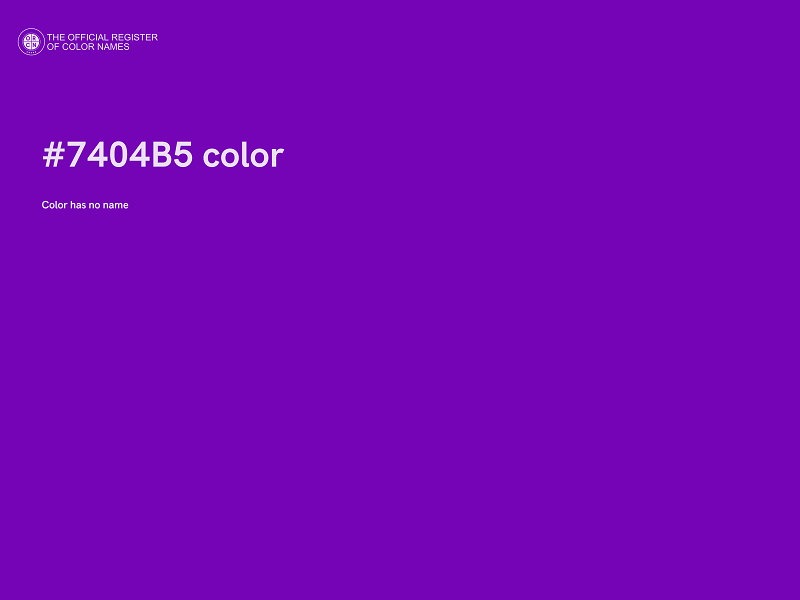 #7404B5 color image