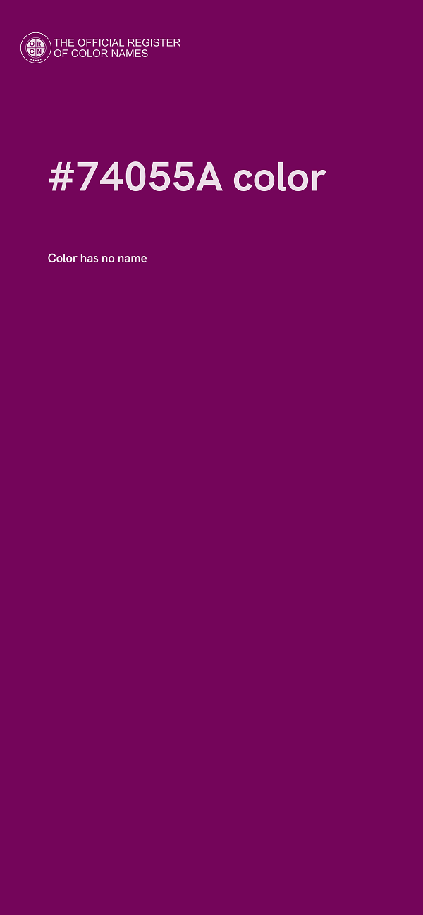#74055A color image