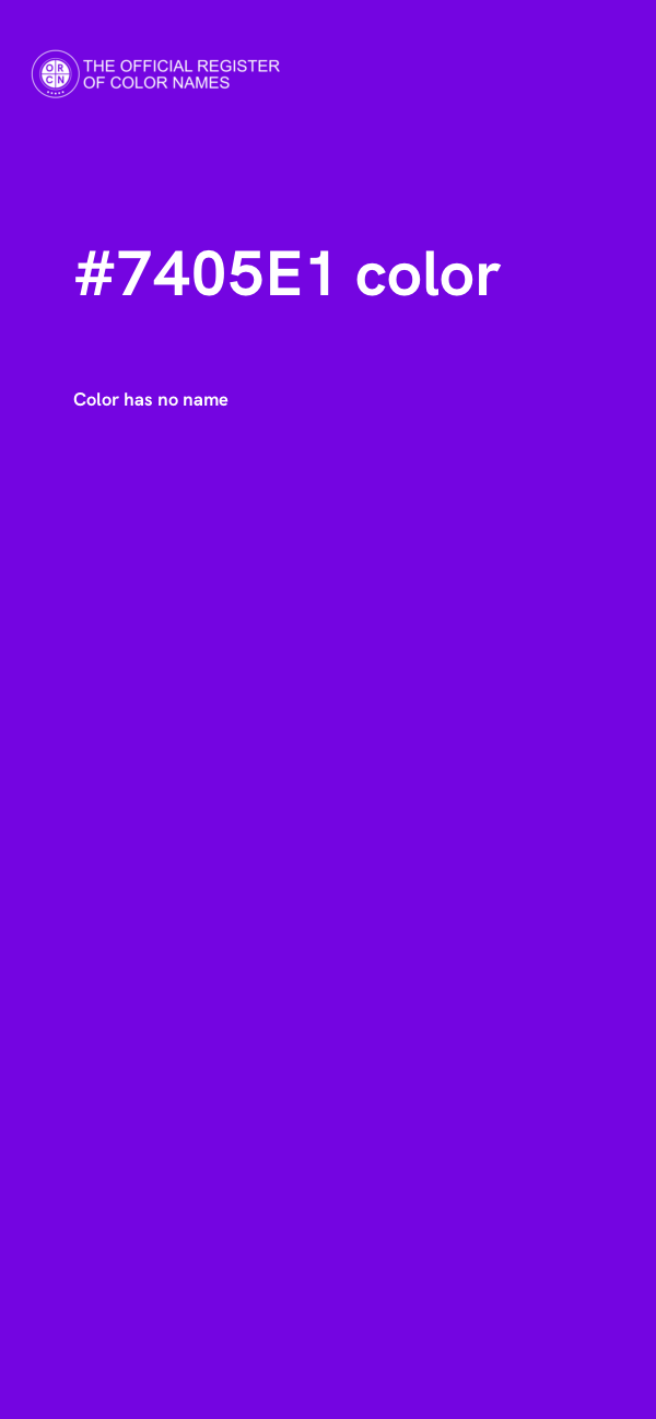 #7405E1 color image