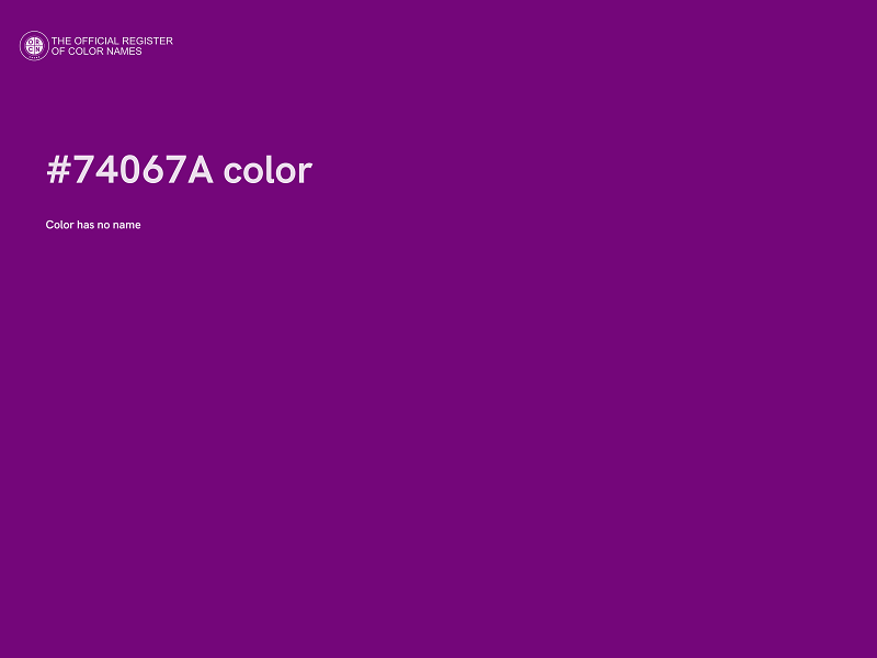 #74067A color image