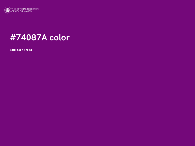 #74087A color image