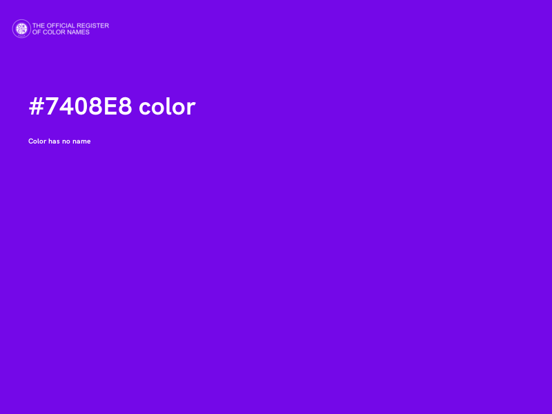 #7408E8 color image