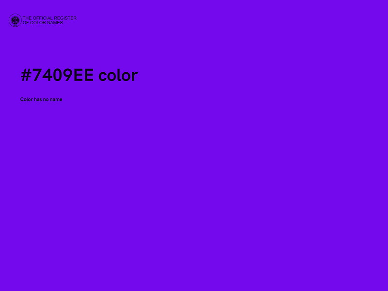 #7409EE color image