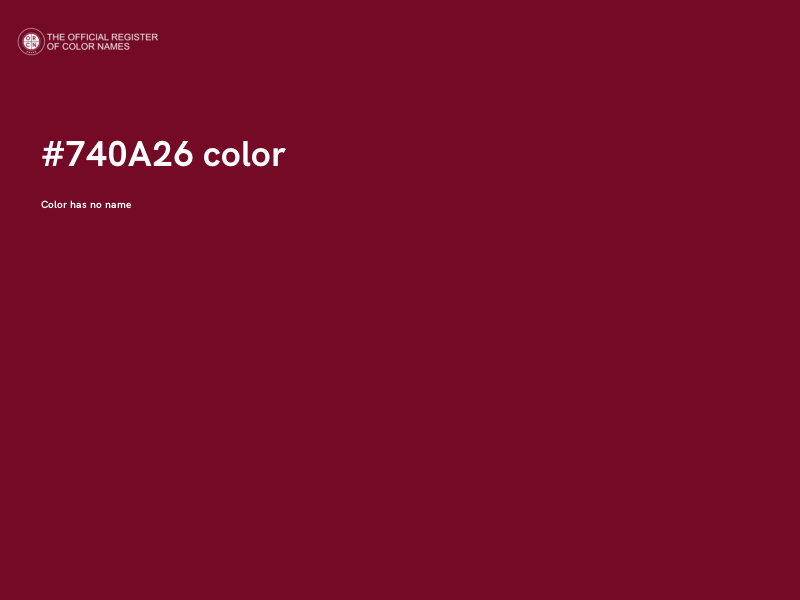 #740A26 color image