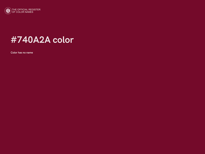 #740A2A color image