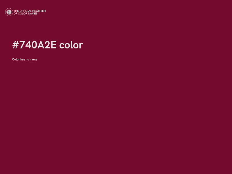 #740A2E color image