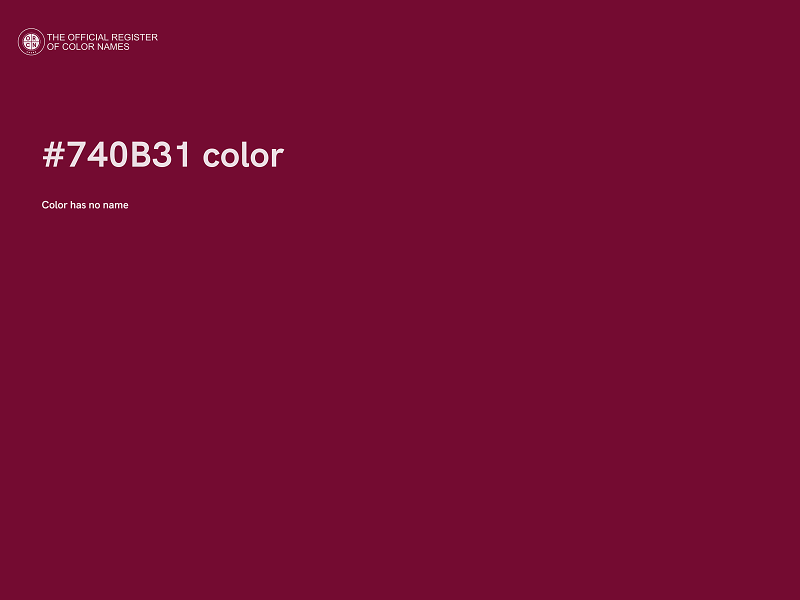 #740B31 color image