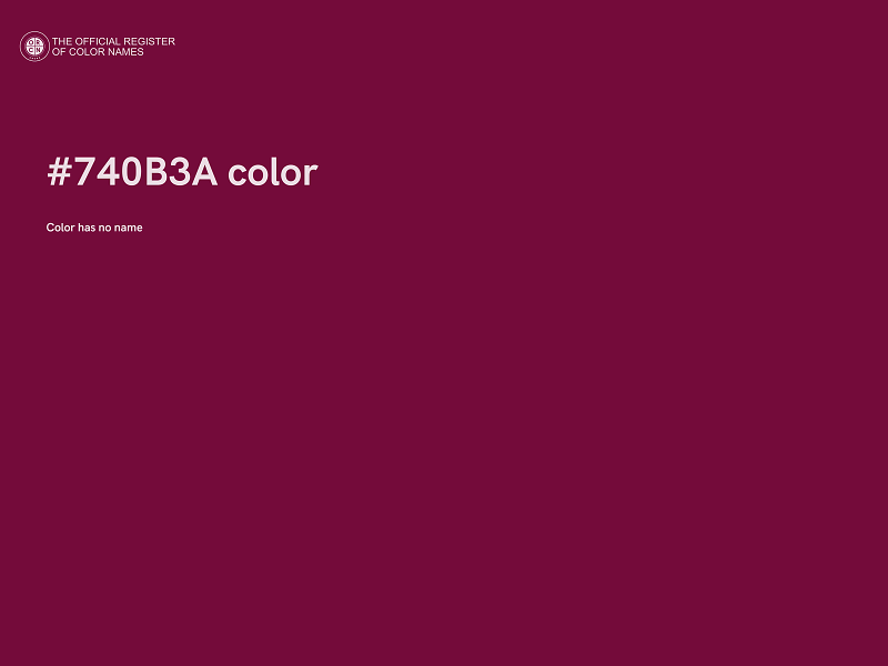 #740B3A color image