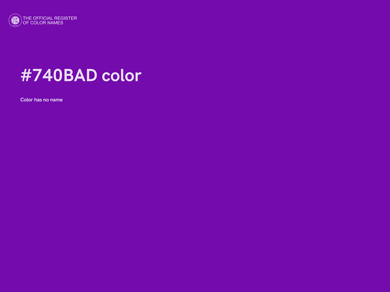 #740BAD color image