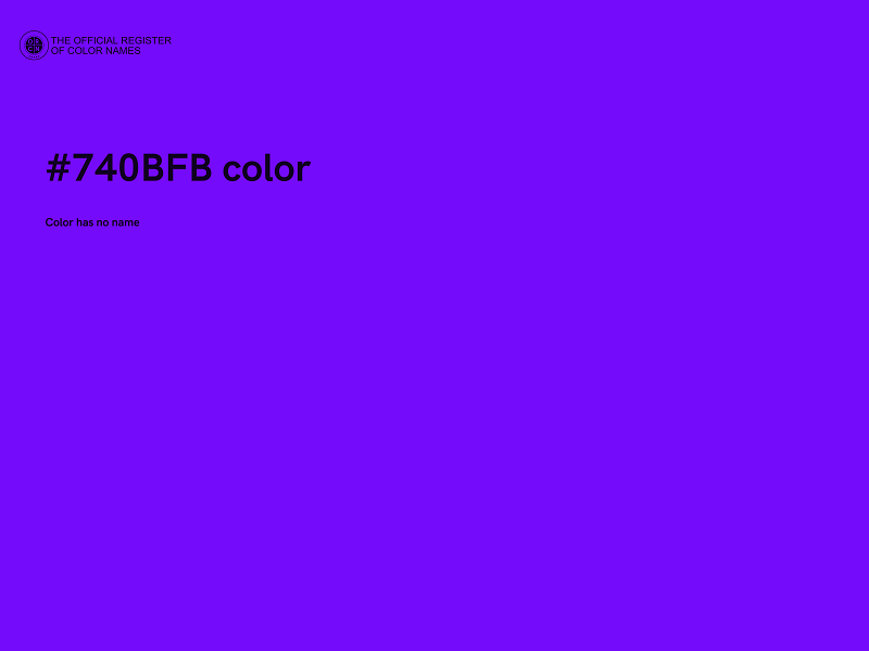 #740BFB color image