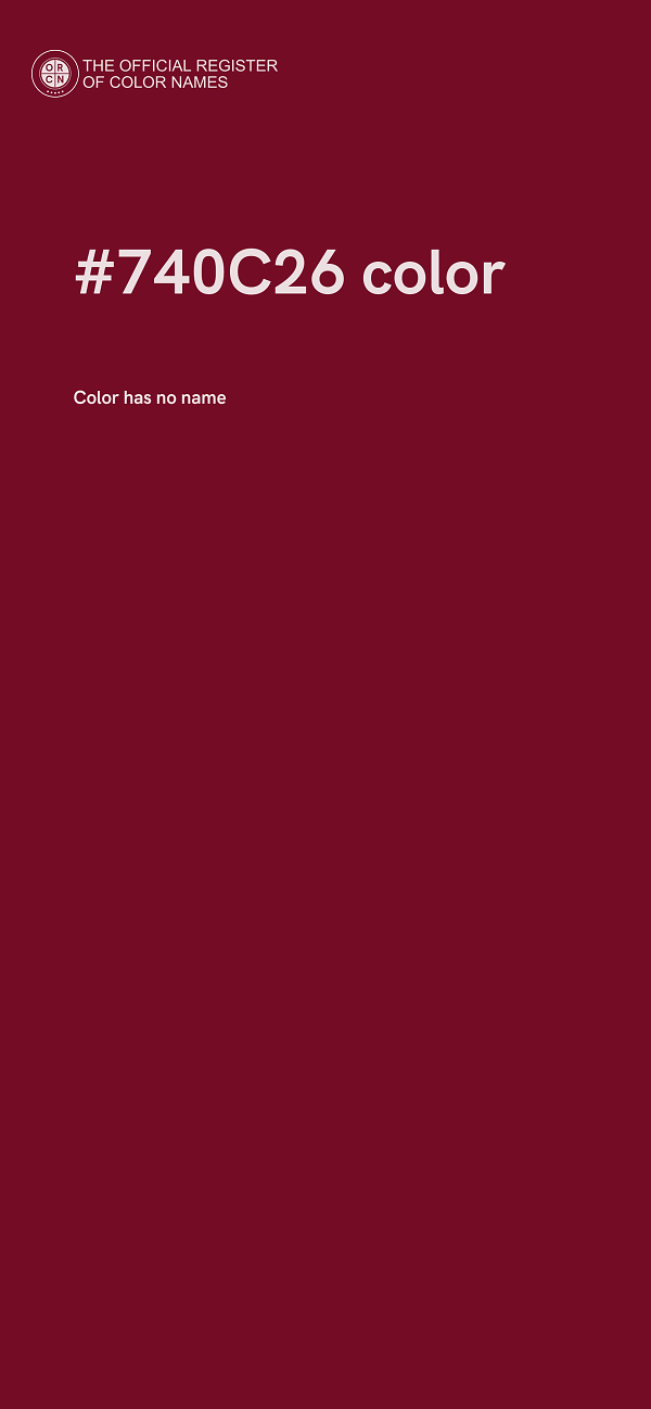 #740C26 color image