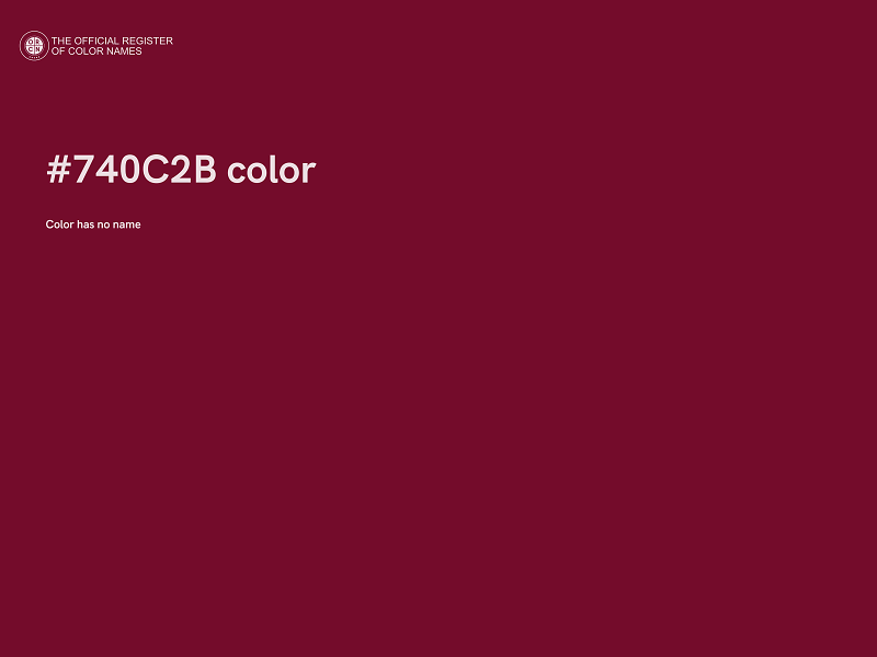 #740C2B color image