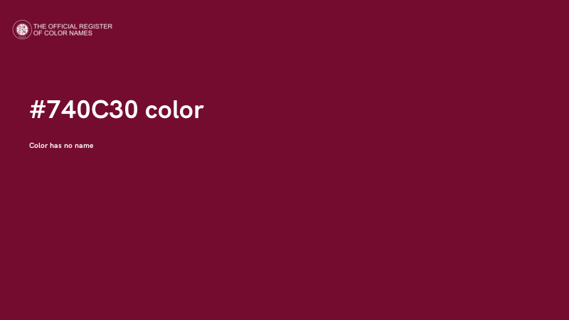 #740C30 color image