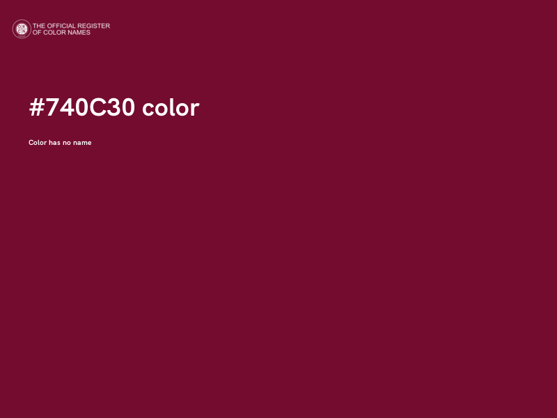#740C30 color image