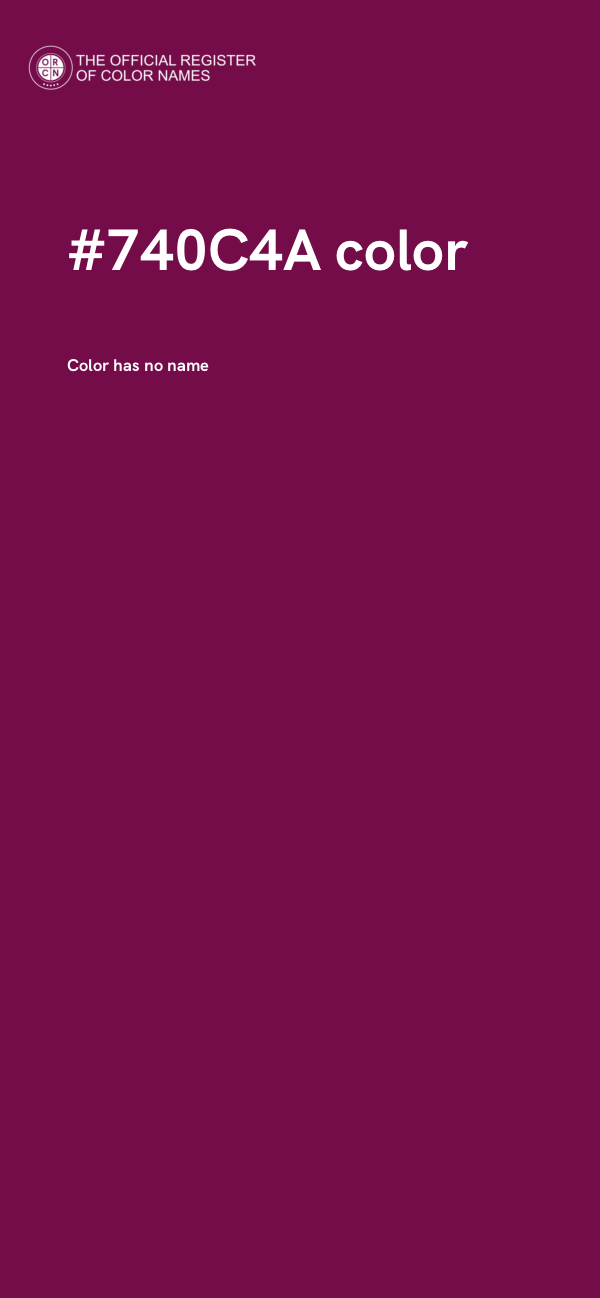 #740C4A color image