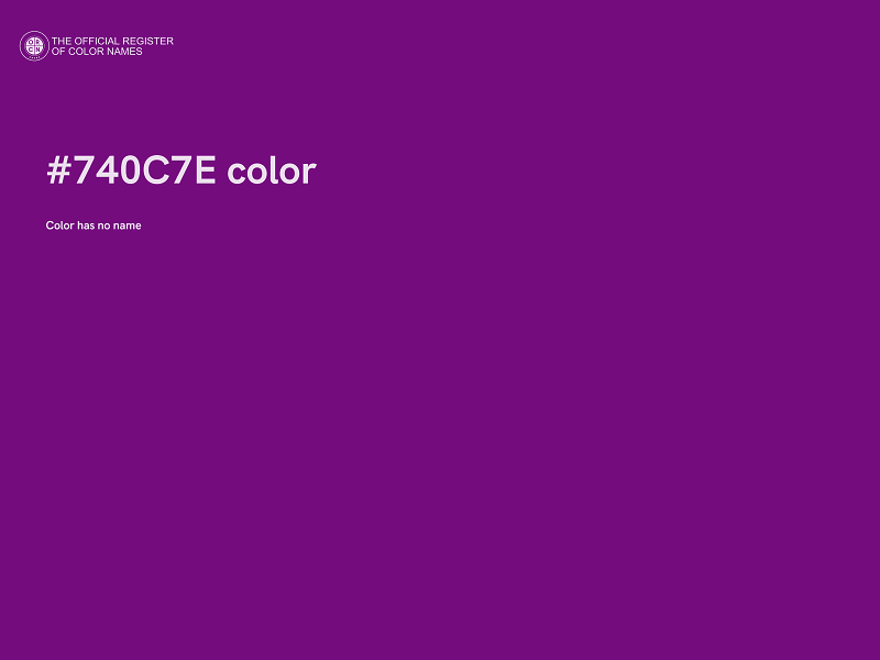 #740C7E color image