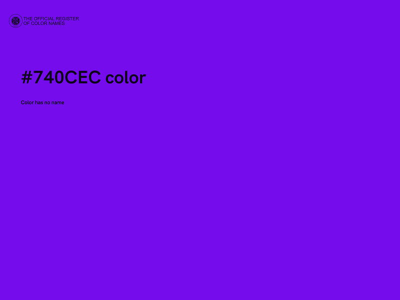 #740CEC color image