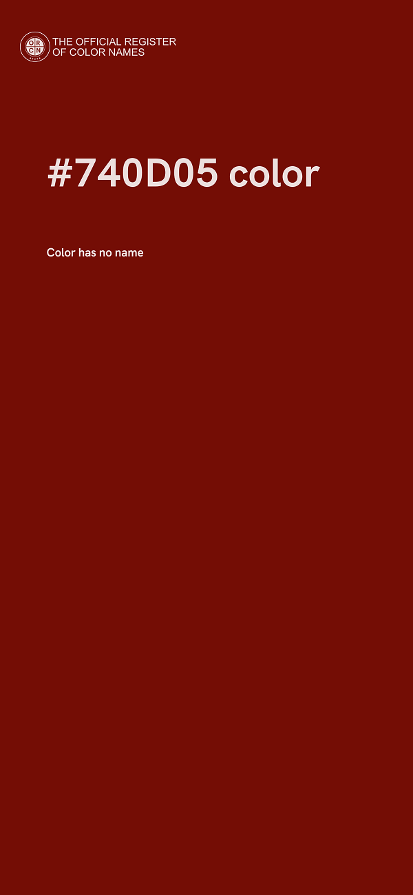 #740D05 color image