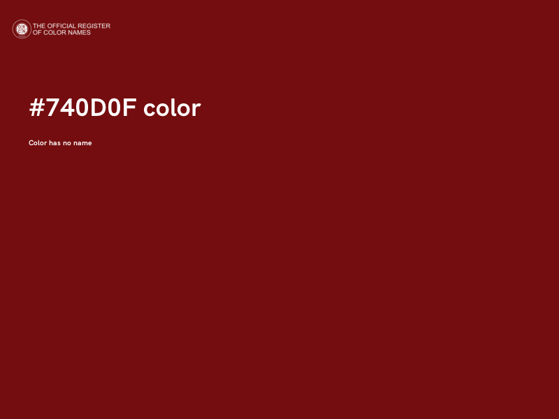 #740D0F color image