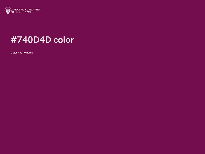 #740D4D color image