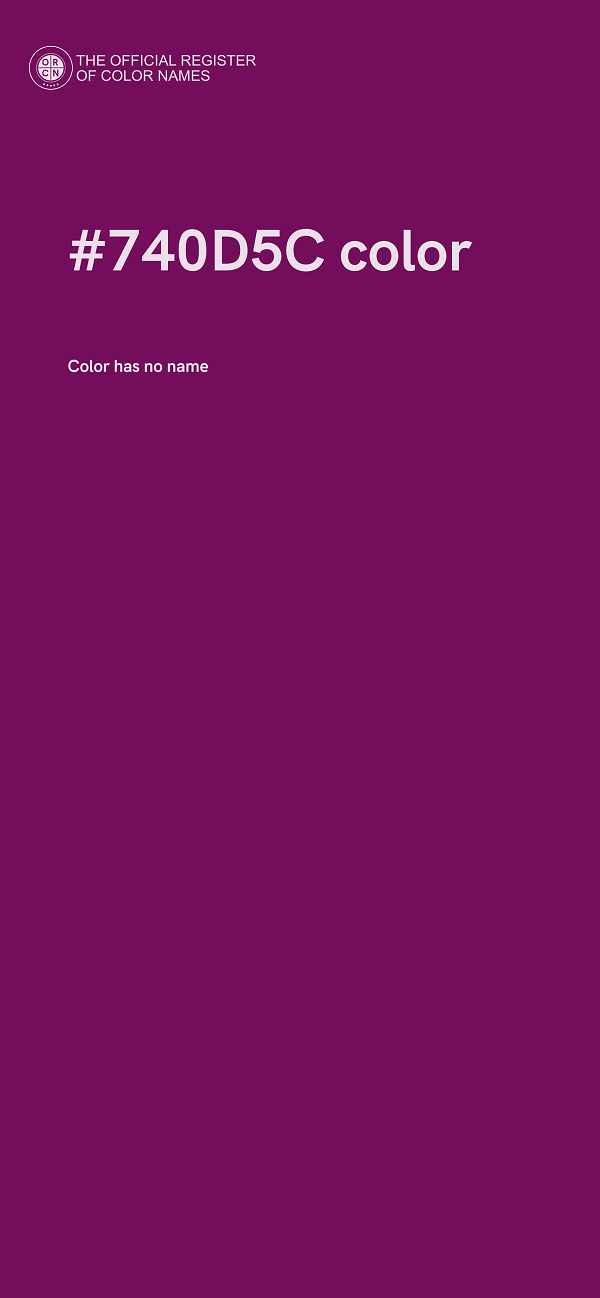 #740D5C color image