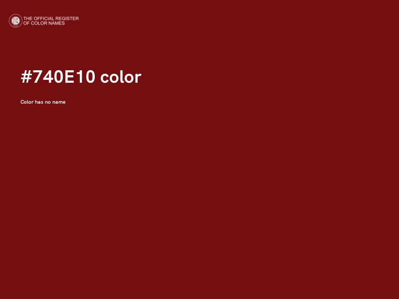 #740E10 color image