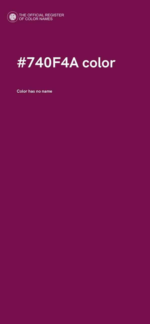 #740F4A color image