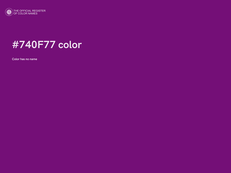 #740F77 color image