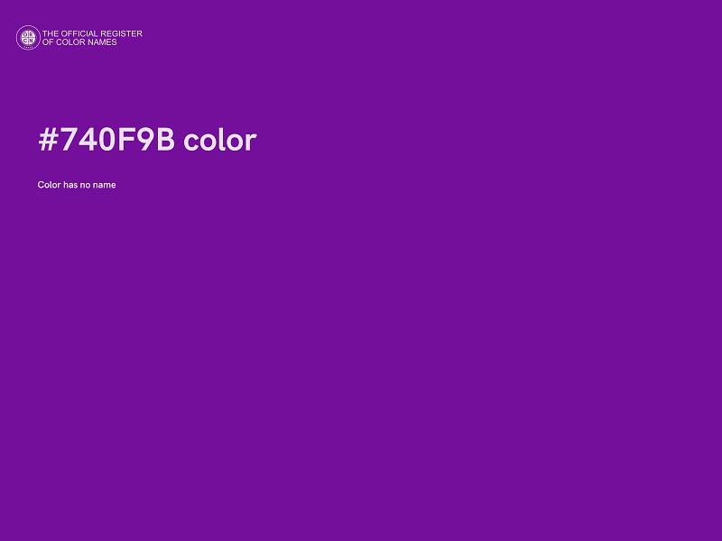 #740F9B color image