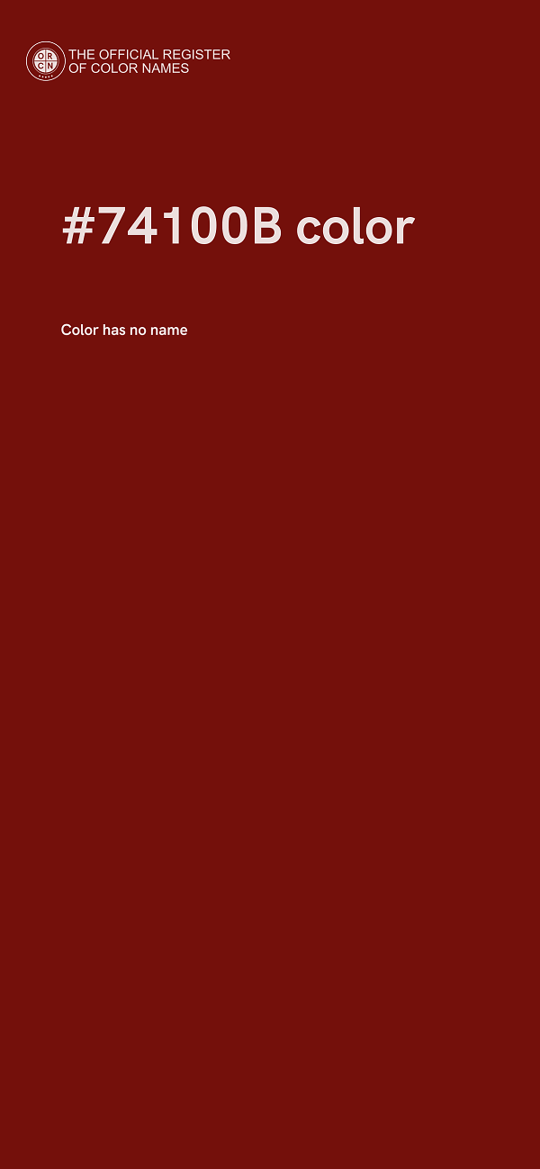 #74100B color image