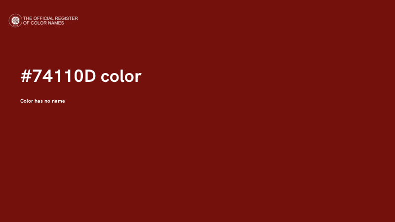 #74110D color image
