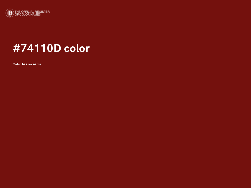 #74110D color image