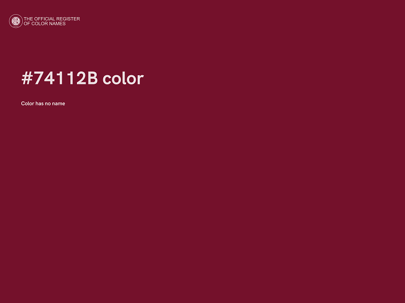 #74112B color image