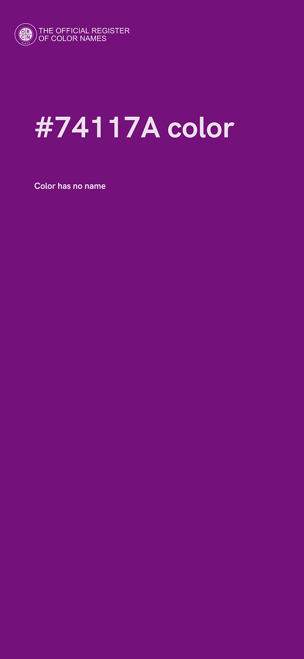#74117A color image