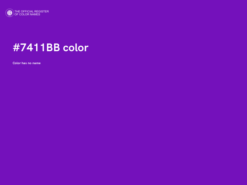 #7411BB color image