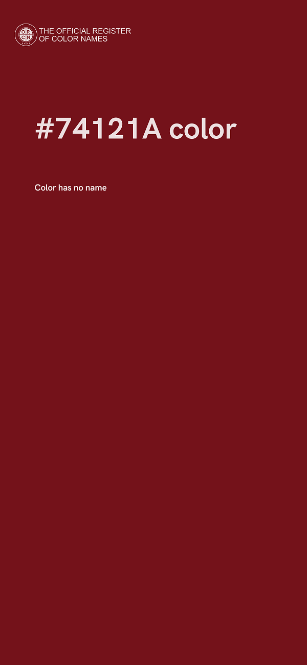 #74121A color image