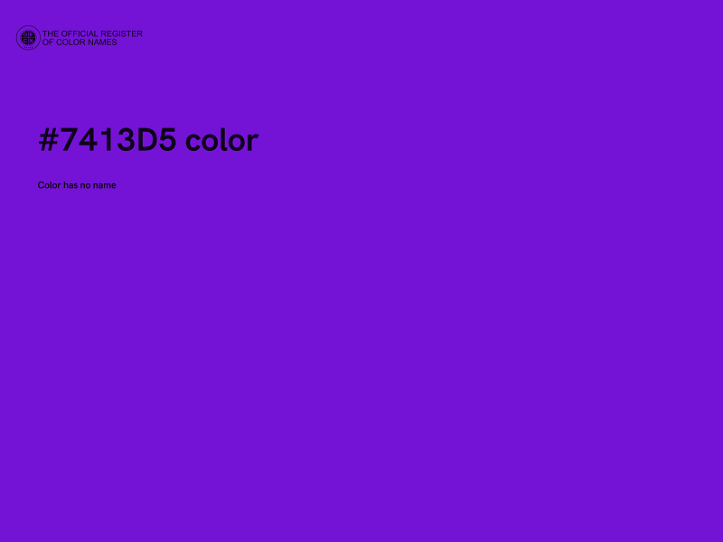 #7413D5 color image