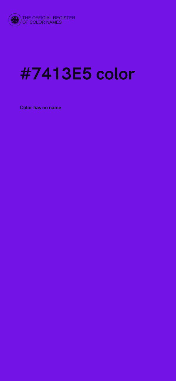#7413E5 color image