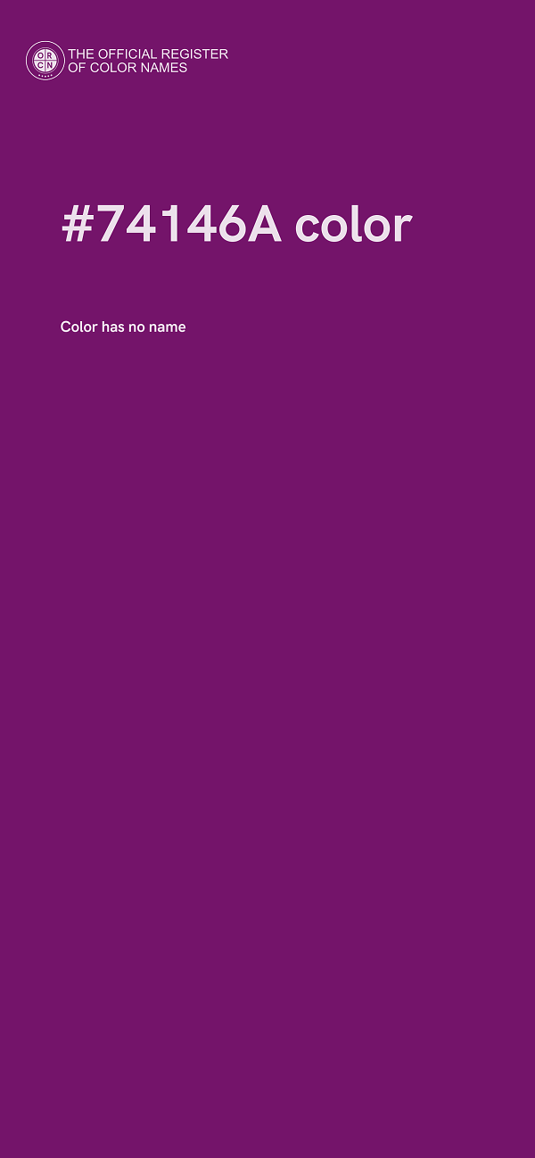 #74146A color image