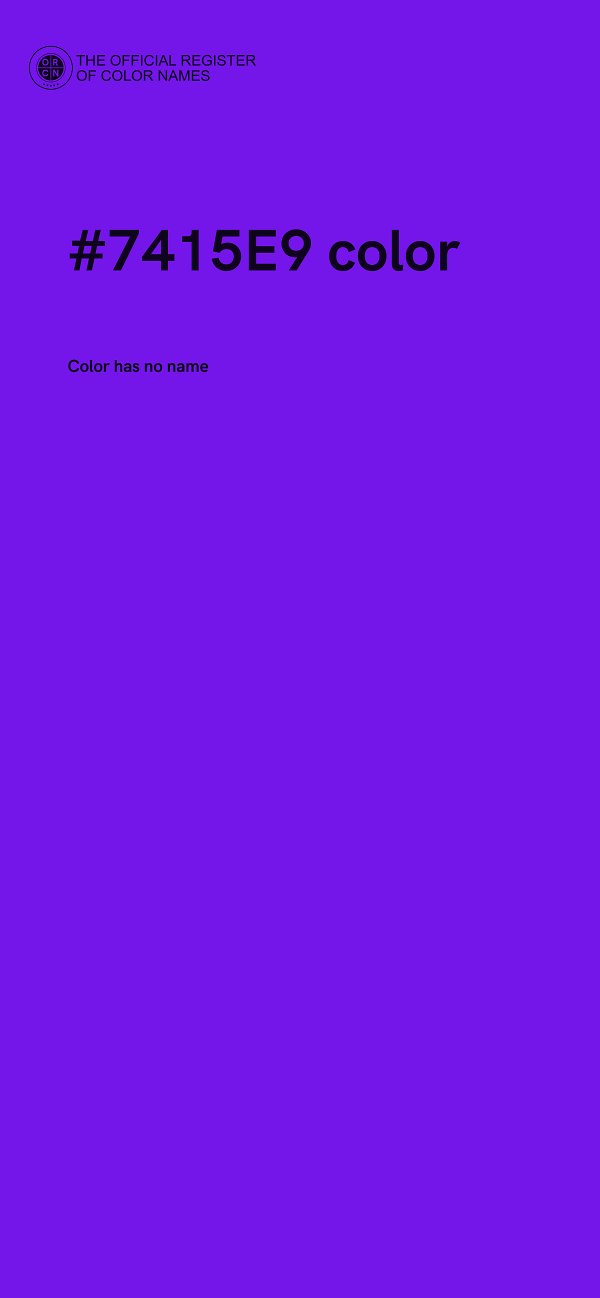 #7415E9 color image