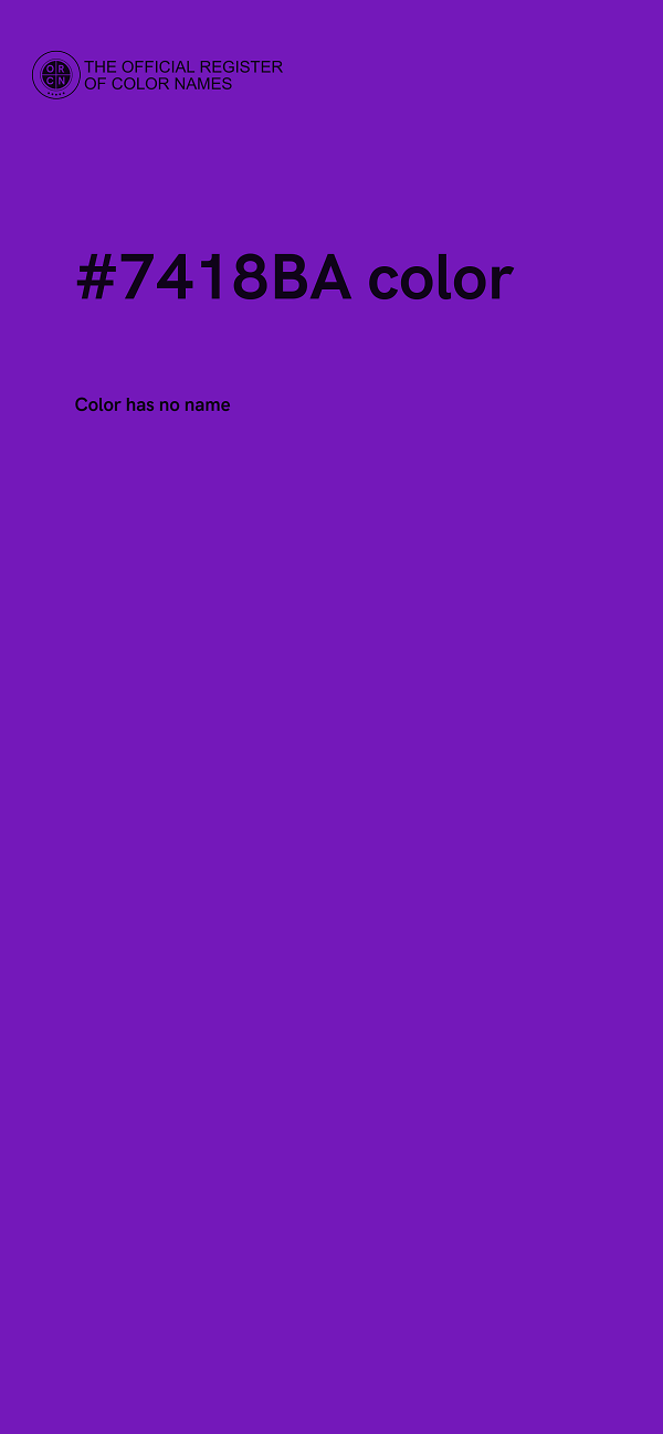 #7418BA color image