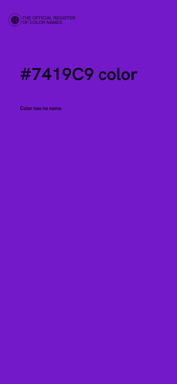 #7419C9 color image