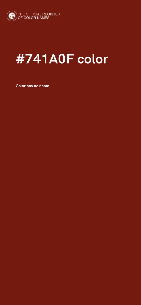 #741A0F color image