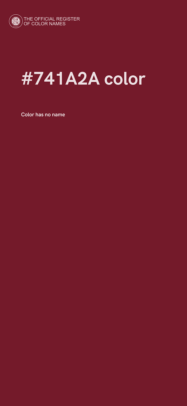#741A2A color image