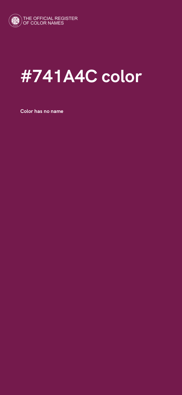 #741A4C color image
