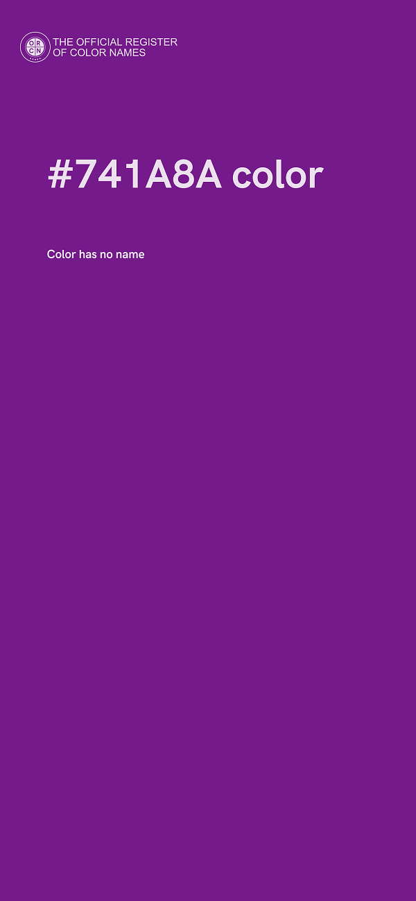#741A8A color image