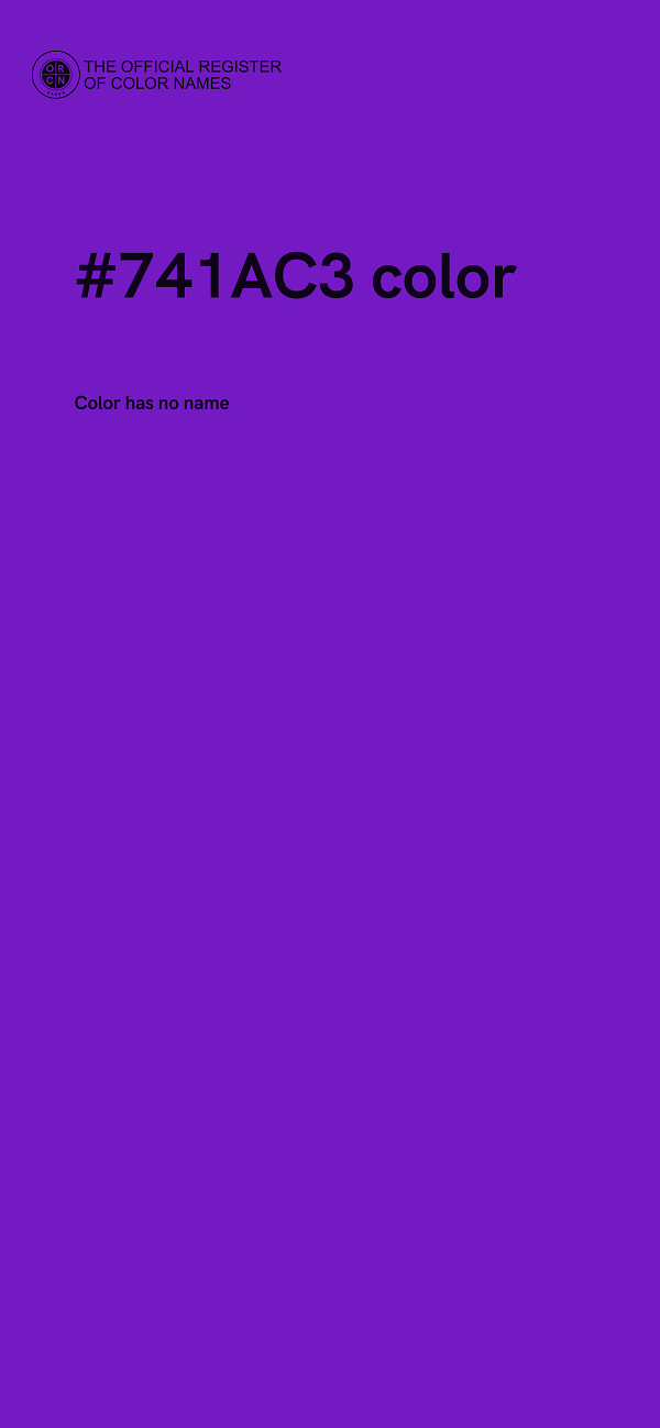 #741AC3 color image