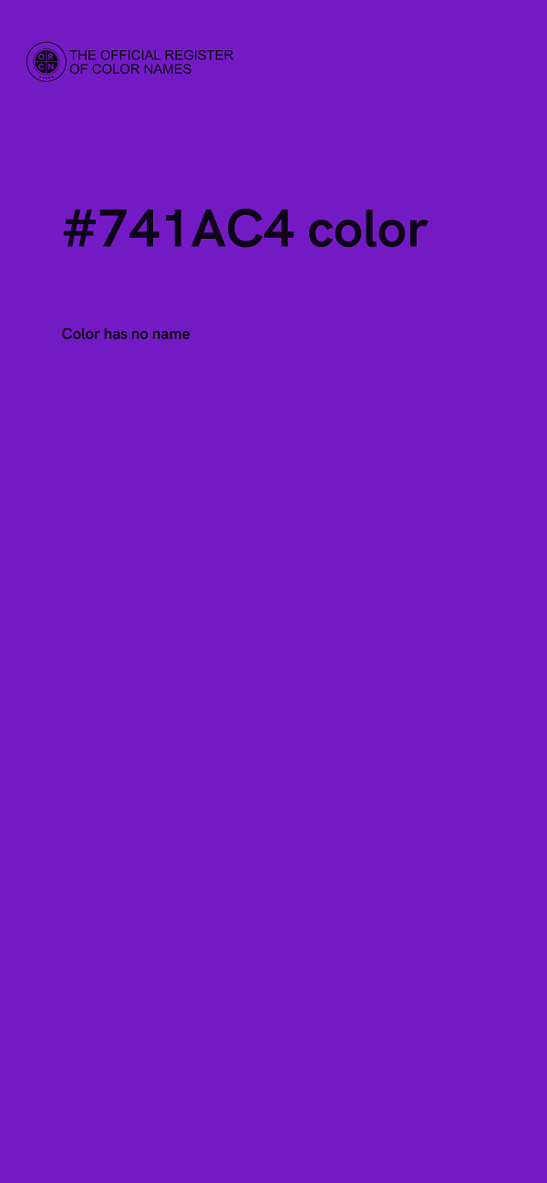 #741AC4 color image